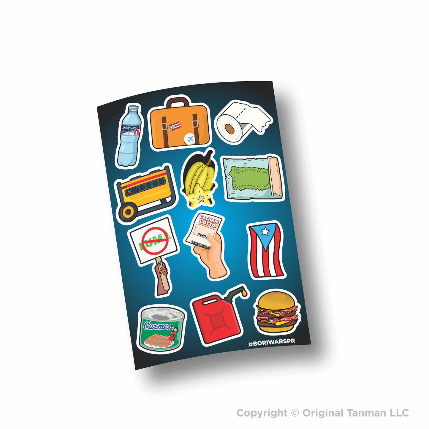 Bori Wars Parte 3 Premium Sticker Sheet