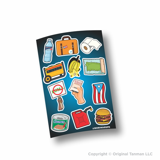 Bori Wars Parte 3 Premium Sticker Sheet