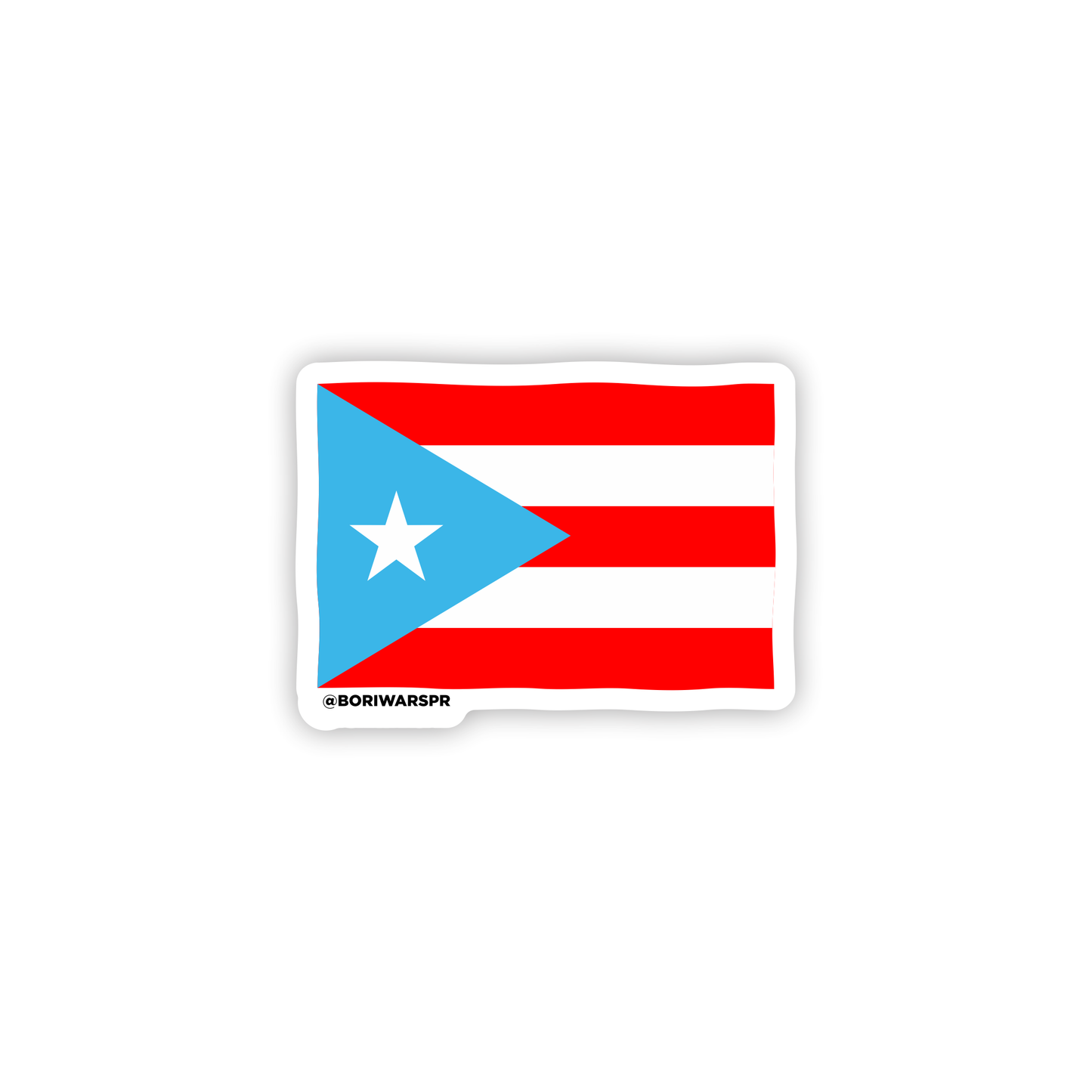 Bandera Azul Claro Rectangular Sticker