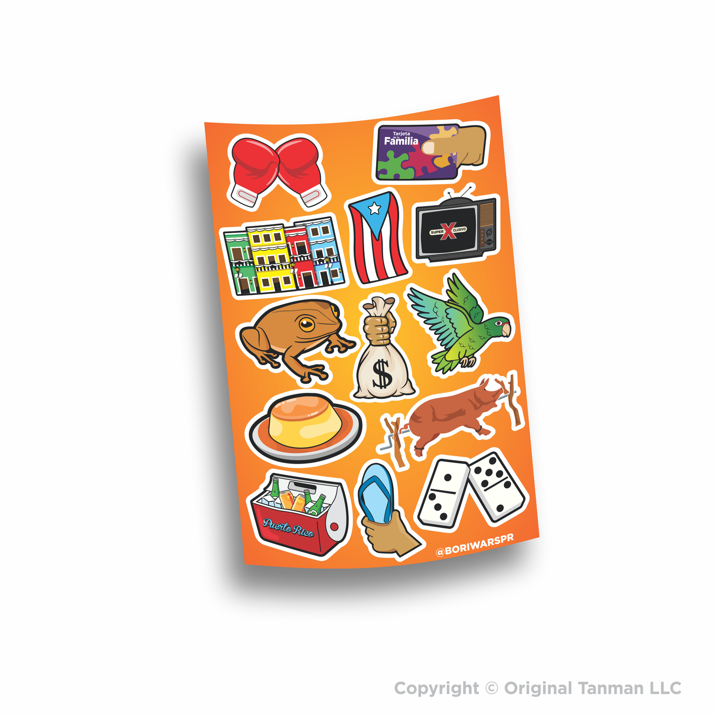 Bori Wars Parte 1 Premium Sticker Sheet