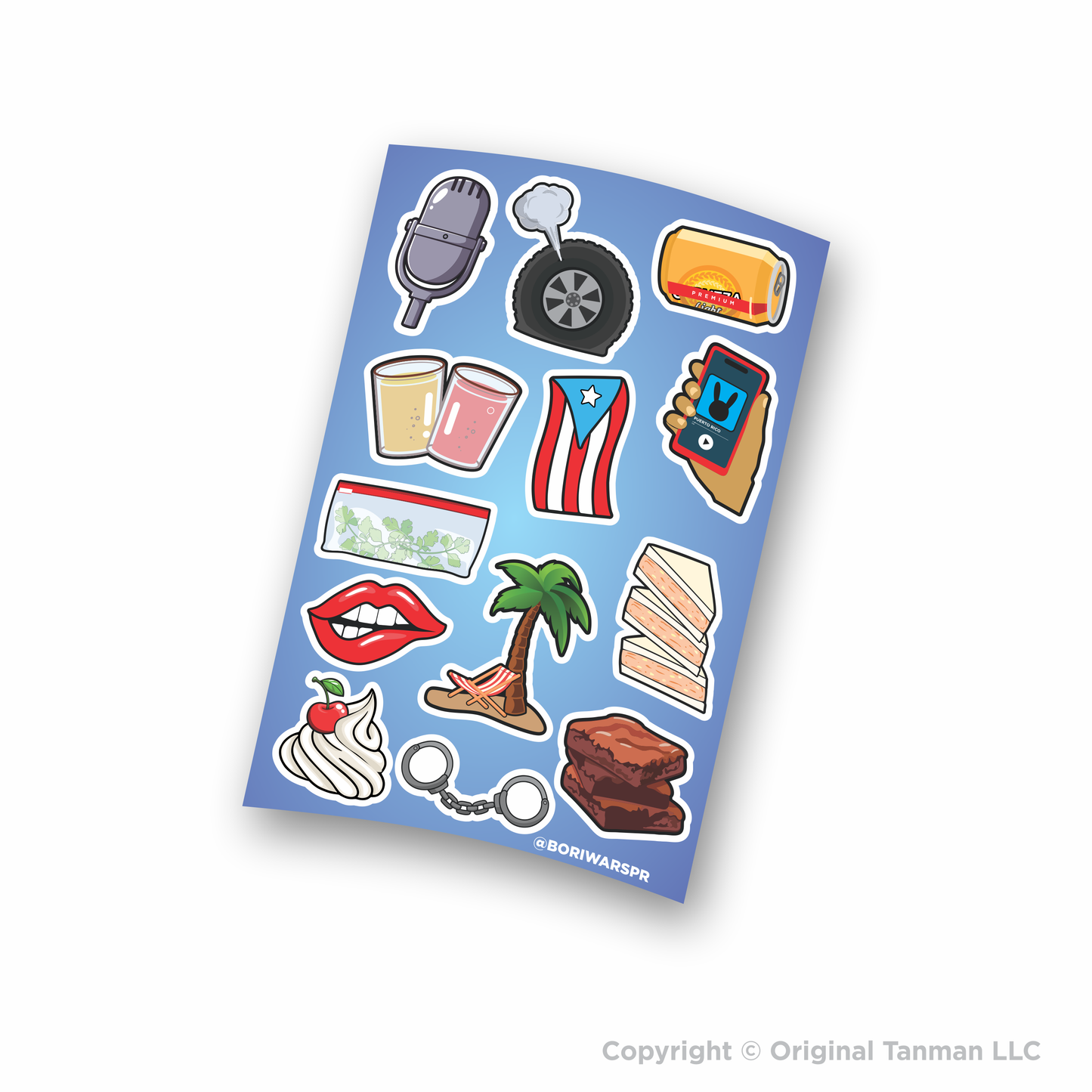 Bori Wars Parte 2 Premium Sticker Sheet